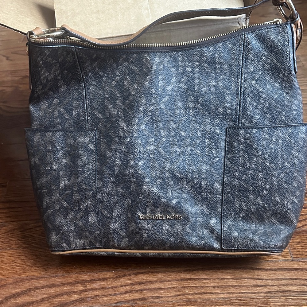 Michael Kors Black Monogram Shoulder Bag